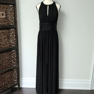JS Boutique Black Embellished Maxi Dress